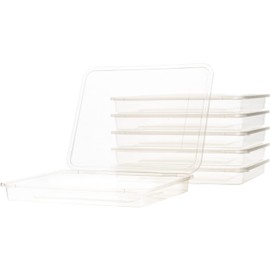 QILZO® 6 Behälter für Scheiben Wursthalter Wurst Käsekonservierung Stapelbarer hermetischer Behälter Kühlschrank-Organizer Wurst Aufbewahrung von Lebensmitteln