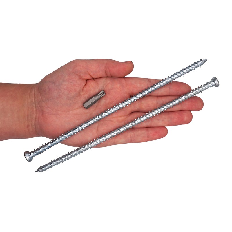SKIR'CO (Pack of 20) Zinc Plated 7.5 x 202mm Concrete