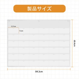 SOYANGNEK Wall Pocket, Wall Mounted, Holds 36 Cards, Large Capacity, Space Saving, Transparent, Card Holder, Can Badge Storage, Small Items, Storage Bag, Pocket, Calendar Pocket, Convenient for