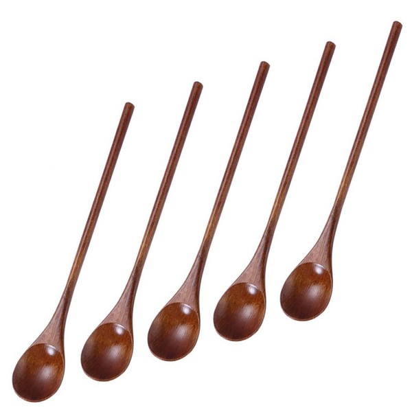 CVNRCLP 3-Piece Wooden Honey & Coffee Spoon Set - Natural