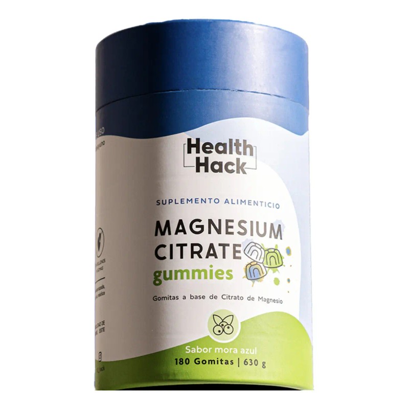 Health Hack Citrato Magnesio Gomitas 400 Elemental Como Por Porción