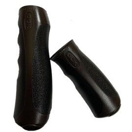 OGK Giken AG-021 Vintage Style Grip Long/Half Size, Dark Brown/Black