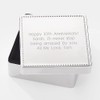 THINGS REMEMBERED EngravedAnniversary Square Box with Beaded Edge (Free Customization)