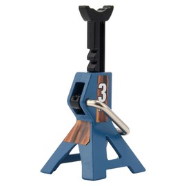 Ksrnsne 3 Ton Scale Jack Model Axle Stand Lift Heavy Duty Support Vehicle Floor Ratchet for TRX4 D90 CC01 1:10 RC Blue