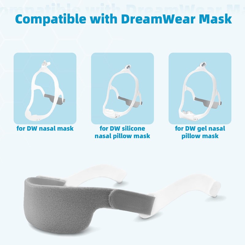 Anzorhal 2 Packs Replacement Headgear Strap with Arms for DreamWear