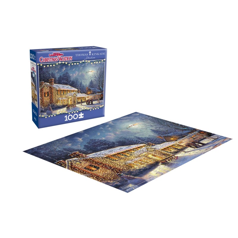 Thomas Kinkade National Lampoon's Christmas Vacation 100 Piece Puzzle
