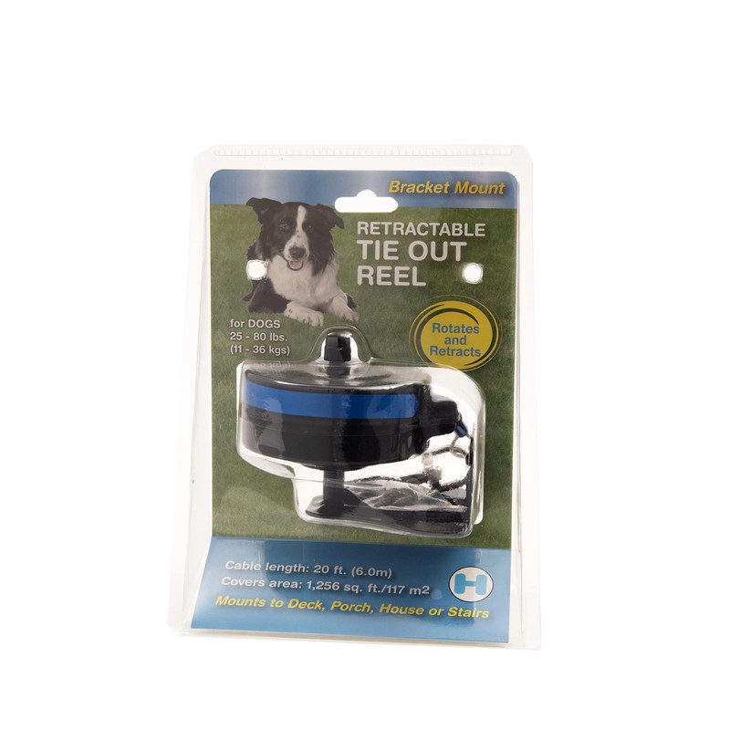 Lixit® Bracket Mount and Stake Retractable Leash Tie Outs for