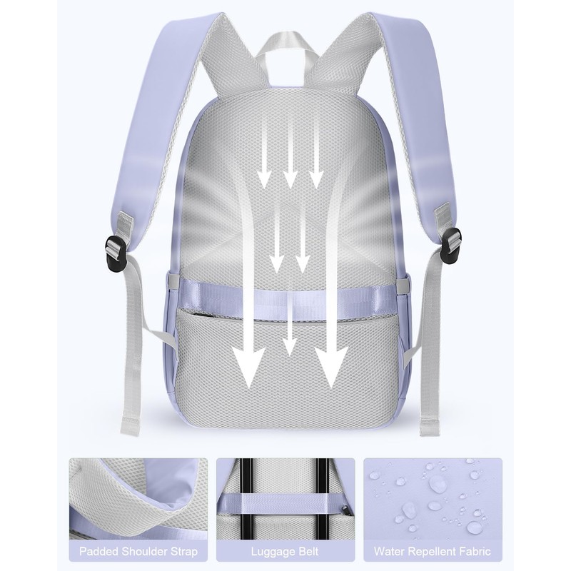 HOMIEE Lightweight Stylish Casual Backpack, Laptop Backpack Water-Resistant Daypack, Travel/School/Casual/Work