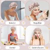3 Piezas - Gorras para Baño, Reutilizable Gorros para Regadera,