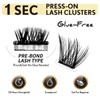 Self Adhesive Eyelashes Cluster, 1 Set Mixed Length Individual False