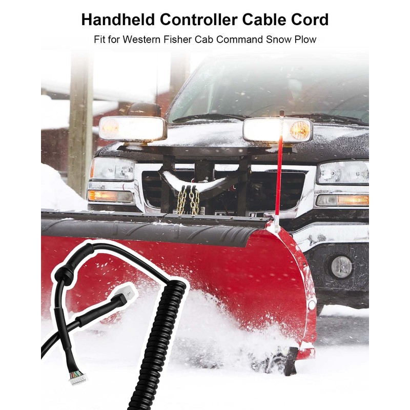 Qnbes 6 Pin Snow Plow Handheld Controller Cable Cord Fit