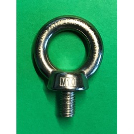 Stainless Steel 316 Lifting Eye Bolt 10mm M10 Marine Grade Heavy Duty