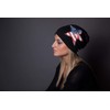 styleBREAKER beanie hat with sequins star USA application, stars and