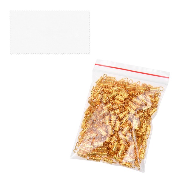 Eco-Fused 200x Barrel Screw Clasps - Use for Jewelry Making