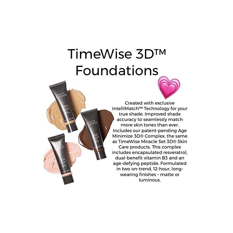 Mary Kay Beige N190 TimeWise Luminous 3D Foundation Luminous 3D