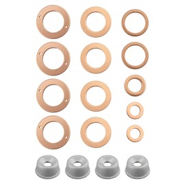 19077-53650 Injector Washer Heat Shield Fit for Fit for 4 Cylinder Kubota Engines V1205 V1305 V1505 V1903 V2003E V2203ME V2403ME Replace 15841-53622