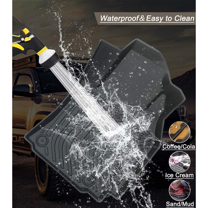 YQ Floor Mats for 2017-2022 Honda CRV All Weather TPE