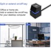 PC Power Switch Blue Switch Mechanical Key Backlit Plug and