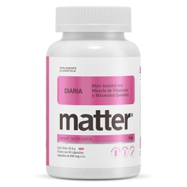 Matter Diaria Fem Vitaminas Mujer Inositol Quatrefolic Ferrochel Minerales Quelados Traacs Albion Apoyo Bienestar Femenino Energía Vitalidad Cápsulas