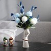 White Ceramic Vases Hand Bud Flower Vase for Decor Hhydroponic