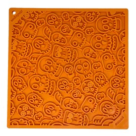 SodaPup Zombie eMat – Durable Lick Mat Feeder Made in USA from Non-Toxic, Pet-Safe, Food Safe Rubber for Mental Stimulation, Avoiding Overfeeding, Fresh Breath, Digestive Health, Calming, & More