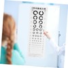 FUNOMOCYA 1set Visual Eye Exam Chart Testing Chart Telescopic Rod