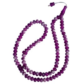 Muslim Prayer Beads – Marble Purple 7x9mm Oval Plastic Beads 99ct Dhikr Tasbih Sibha