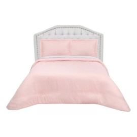 Elefantito Hogar Edredon Matrimonial Con Fundas Jaquard Noli Rosa Suave