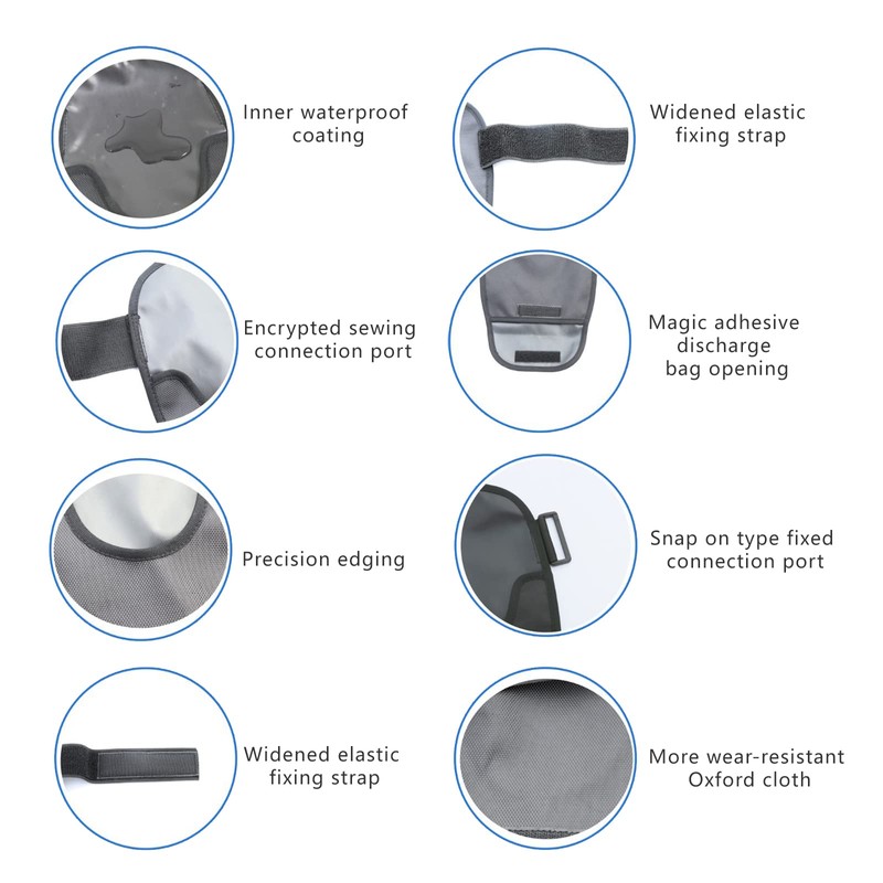 Waterproof Ostomy Bag Covers Adjustable Universal Stoma Pouch Cover for