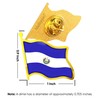 El Salvador Flag Lapel Pin - Enamel Metal National Badge