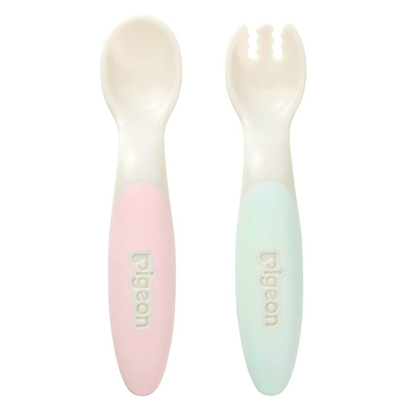 PIGEON Self-Use Spoon & Fork with Case SWEET