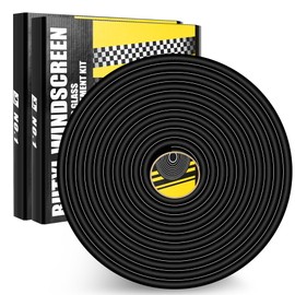 Butyl Rubber Tape Headlight Glue Sealant Rope 14.8Ft Diameter 9.5mm Butyl Putty Foam Strip Butyl Rubber Caulk Sealer for Automotive(Car RV Truck Marine) Window Door Windshield Sealing - Black, 2 Rolls