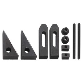 Wabeco Clamping Claw Set 10 Pieces for T-Slot Width 10 mm and Thread M8 T-slot Nuts Clamping Tool