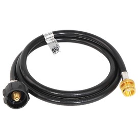 6 FT Propane Hose Adapter 1lb to 20lb,Adapter Converts 1lb Appliances to 5-40lb Tanks ，propane tank adapter for Weber Q Grill, Coleman Camping Stove, Buddy Heater and More Portable Grills