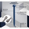 DOJA Industrial Concrete Screws Torx 6.5 mm x 80 mm