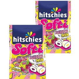 Sweet & Tangy Fun! Hitschies Soft Juizy Candy Mix (2 x 90g) - Perfect for Sharing, Movie Nights & Kids' Treats!