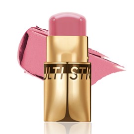 AFGHOUZ 3 In 1 Cream Blush Stick, Multi-Use Makeup Stick For Cheek Eye And Lip, Lightweight Moisturizing, Blend Natural Blush