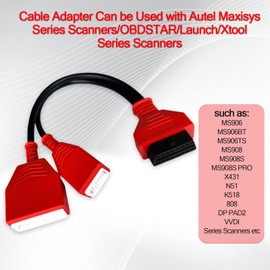 AMHTDOL 16 32 Bypass Cable Compatible for Nissan Sylphy (B18) Connector Gateway Adapter for Key Without Password 16+32pin Cable Fit for X431 MX808 MS908S IM608 N51 VVDI Obdii Scanner Diagnosis Tool