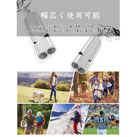 PolySky Emergency Whistle With Lanyard, Disaster Preparedness, Outdoor, School, Gym, Camping, Hiking, Coaching, Refereeing, Lifeguard Tool (3 Pieces, Made of Aluminum, Silver)