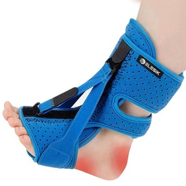 Plantar Fasciitis Night Splint, Upgraded Plantar Fasciitis Brace for Plantar Fasciitis Relief, Foot Drop and Achilles Tendonitis Brace. Night Splint for Plantar Fasciitis Women & Men, Blue