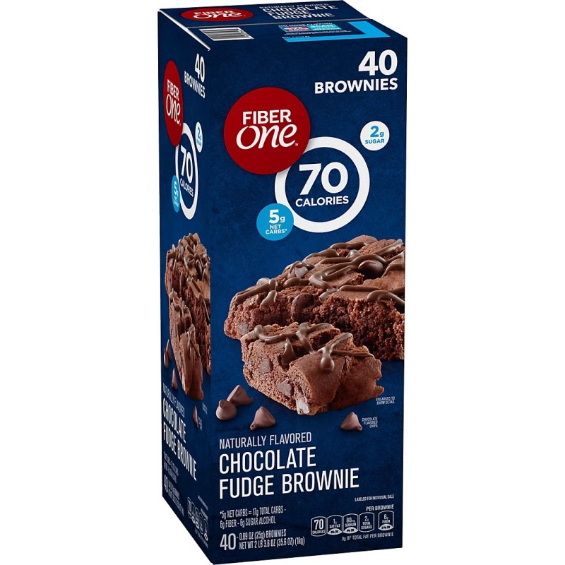 Fiber One Chocolate Fudge Brownie, ( Pack of 2 )