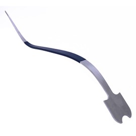 TUOREN S Style Cello Sound Post Setter Stainless Steel Cello/Double Bass Column Hook Tool Luthier Repair Tool Stainless Steel Rubber Grip