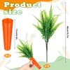 Giegxin 24 Pcs Easter Fake Carrots Garden Stake Plastic Carrot