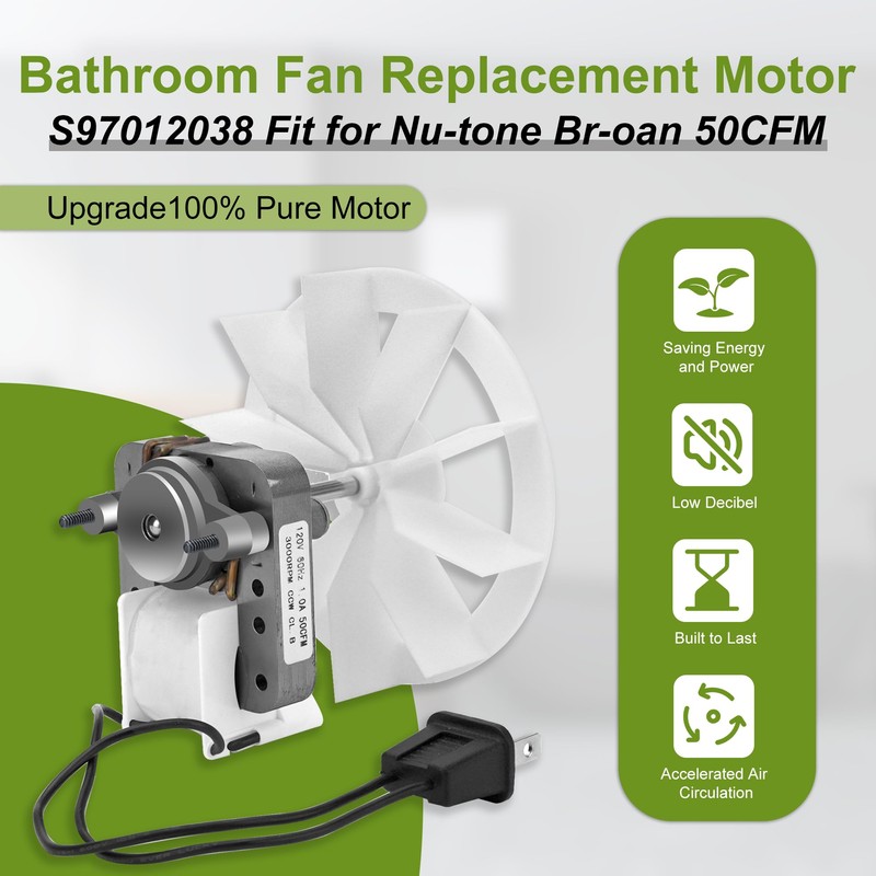 Upgraded Bp27 Fan Motor Replacement for Broan NuTone 678 Replacement