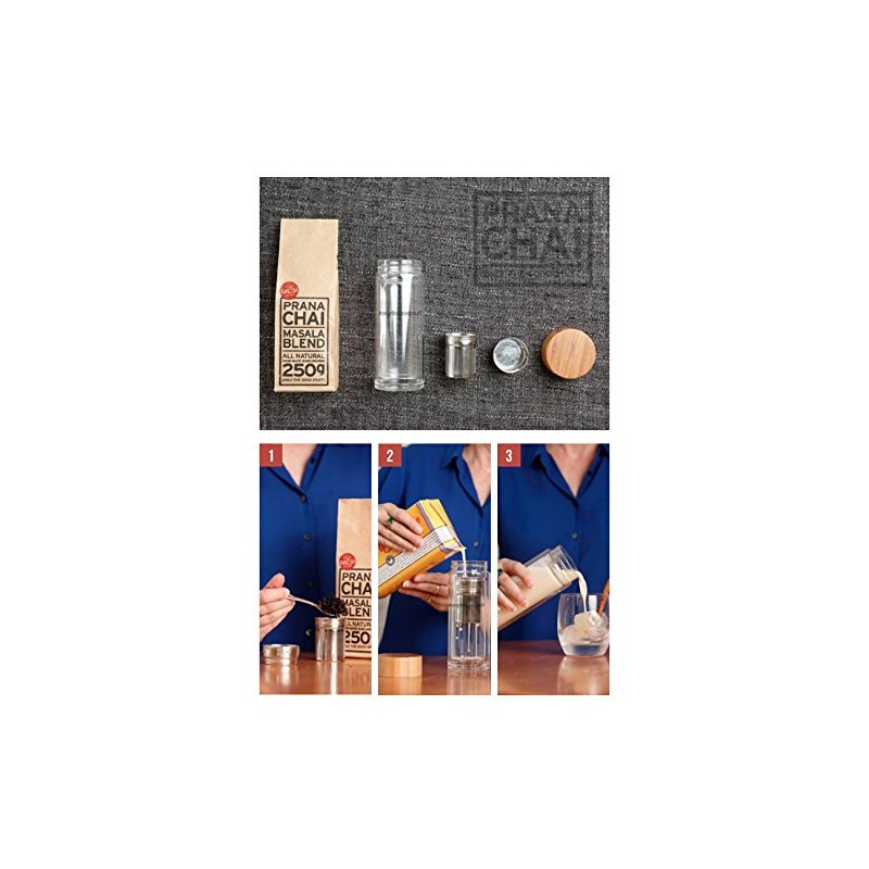 Double Wall Glass Cold Brew Chai, Tea Infuser, Water Tumbler.