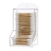 Hipiwe Clear Qtip Dispenser Wall Mount Acrylic Q Tip Holder