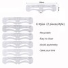 12 plantillas reutilizables para cejas, plantilla de cejas con banda