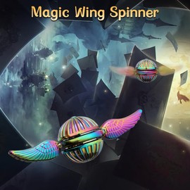 Magic Hand Spinner Fidget Spinner Desk Toy Decoration, Metal Fidget Ball Cube for Children Adults Stress Relief, Toy Gift for Boys Girls Fan of Magic