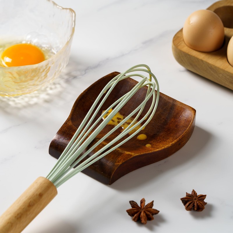 Acacia Wood Spoon Rest Spoon Holder for Stove Top, Utensil