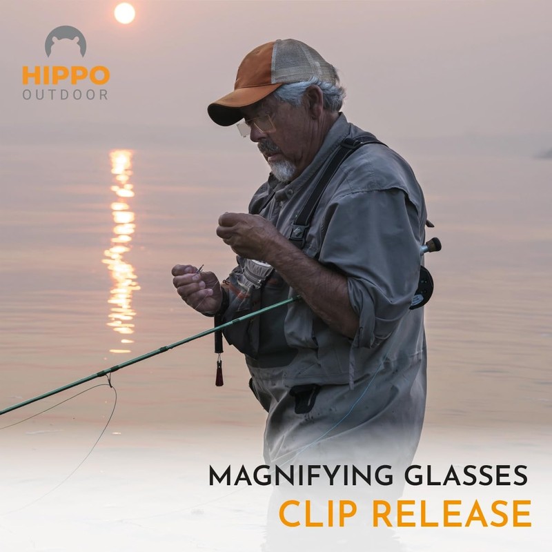 HIPPO OUTDOOR Fly Fishing Sport Glasses with clip release 8270